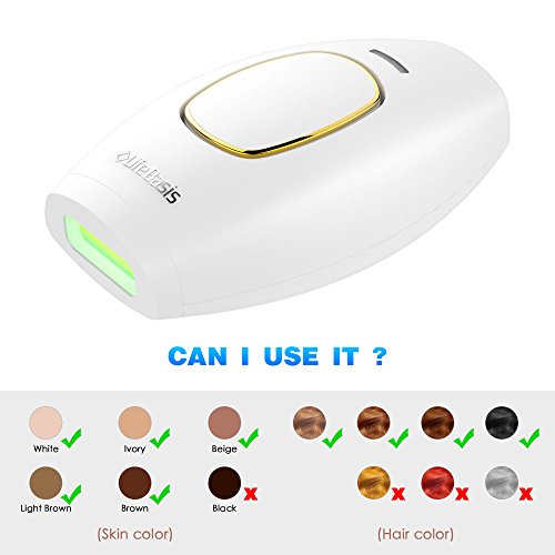 Life Basis Full Body IPL Hair Removal Device for Face & Body-300,000 Flashes Professional Salon Hair Removal Machine for Home Beauty Use