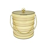 Mr. Ice Bucket Barrel 3-Quart Ice Bucket, Gold