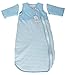 LETTAS Unisex Baby Cotton Removable Long Sleeve Zip up Sleeping Bag Thicken Autumn Winter Blue (6-12 Months,S)