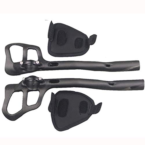 Opera Bike Rest Handlebar 3 K Full Carbon Bike Aero Bars Tri Bars for Mountain Bike and Road Bike Gray Bicycle TT Handlebar Grabber Style Bicycle Relaxation Handle for Triathlon and Time Trial Bikes