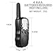FUNTOK Walkie Talkie for Kid Walkies Talkies 22 Channel Two Way Radios Long Range Outdoor Walkie Talky (Black)