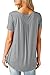 Womens Shirts and Blouses Short Sleeve Summer Casual Tunic Tops For Women Grey M