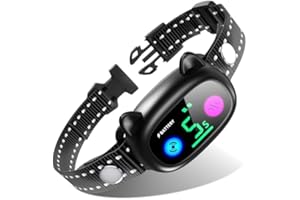 AKUVU Bark Collar Rechargeable Smart Dog Barking Collar Anti Bark Training Collar with Adjustable Sensitivity Beep Vibration No Shock Bark Collar for Large Medium Small Dogs