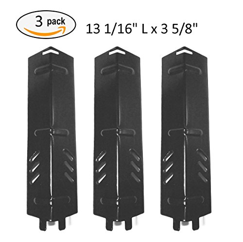 PH1561 (3-pack) Porcelain Steel Heat Plate, Heat Shield, Heat Tent, Burner Cover, Vaporizer Bar, and Flavorizer Bar Replacement for Gas Grill Model Backyard Grill BY13-101-001-11