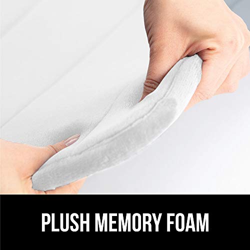 Gorilla Grip Memory Foam Bath Rug, Thick Soft Striped Bathroom Mat