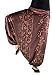 virblatt Drop Crotch Pants Patterned Harem Pants for Women and Men (S-L) - AllesImWunderland Brown