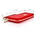 Small Crossbody Bag Cell Phone Purse for Women,Women Wallet Long Clutch Faux Leather Card Holder Fashion Hand Purse Lady Woman Handbag Bag-Red