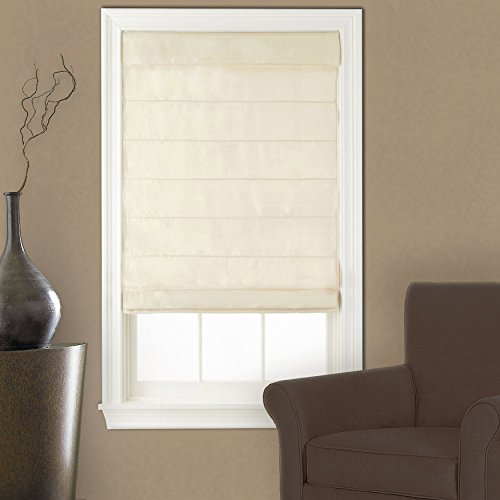 Supreme Cordless Roman Shade Ivory 36×64