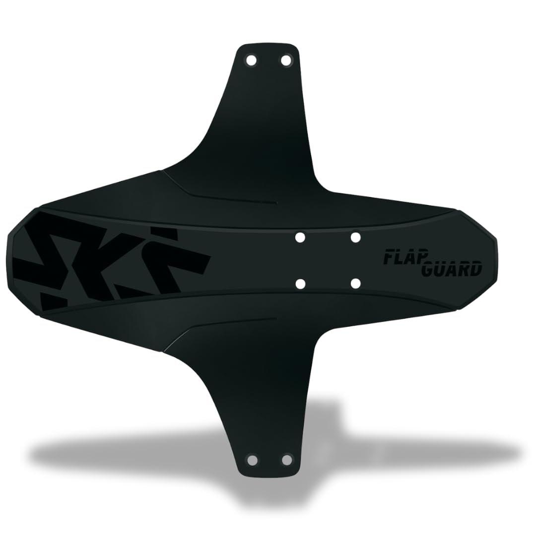 SKS GERMANY FLAP GUARD mudguard for front or rear wheel (lightweight & stable bike accessory with effective splash protection, made of high-performance plastic, uncomplicated mounting), black