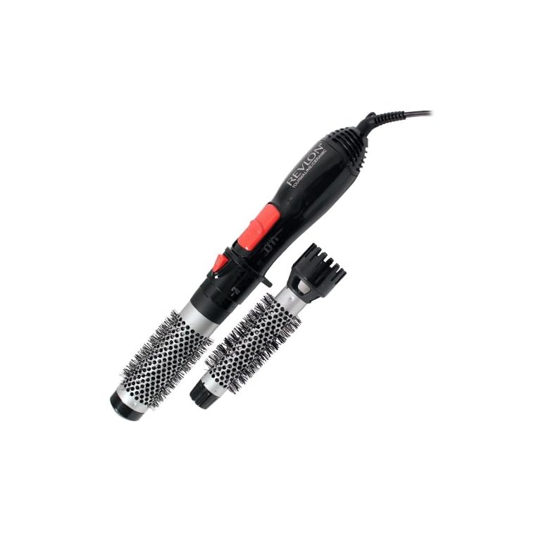 Revlon-Perfect-Heat-1inch-1-12inch-Hot-Air-Brush Revlon Ceramic Hot Air Brush Kit with 1 Inch & 1-1/2 Inch Brush Attachments