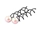 TOPWEL 6PCS Pearl Spiral Hair Pin Clip (Small-1.4cm)