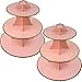 3-Tier Cardboard Cupcake Stand/Tower 2-Set (Pink)