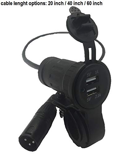 Cheelcare USB Adaptor/Charger for Scooters and Power Wheelchairs - Cable Length 0.5m - 20 inch