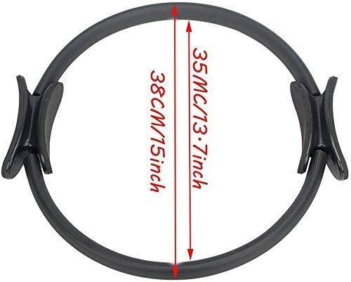Magic Black Circle Yoga Pilates Ring Toning,Strength and Flexibility, Power Resistance Exercise Circle, Thigh Toner Fitness Exercise Tools