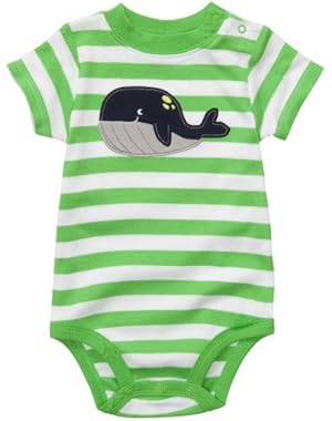 Baby Boys' Whale Stripe Bodysuit