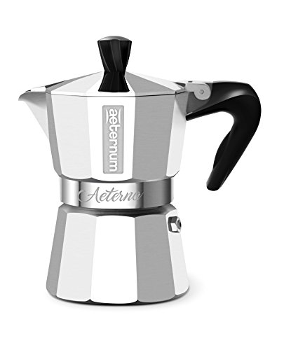 Bialetti 0005092 Espressokocher Aeterna für 3 Tassen, Aluminium, Silber, 30 x 20 x 15 cm