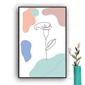Framed Canvas Wall Art Picasso Poster Print of Woman Canvas Prints Home Artwork Decoration for Living Room,Bedroom - 16x24 inches
