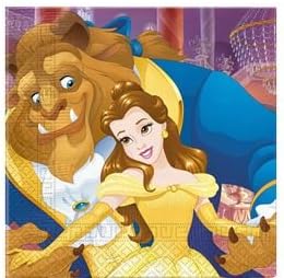 Procos Disney Beauty & The Beast Paper Party Lunch Napkins (20 Pack)