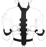 Premium Nylon Adjustable Handcuffs with Collar Women Costume Restraint Kit