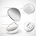 TRESUTOPIA LED Compact Mirror, Folding Travel Mirror, Magnifying Lighted Makeup Handy Mirror, Perfect for Purses, Double-Sided 1x/5x Magnification