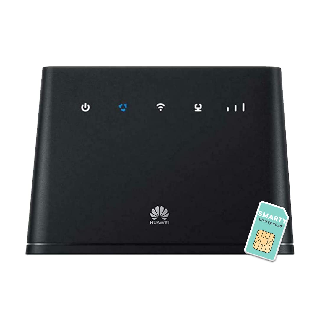 Huawei B311-4G/ LTE 150 Mbps Mobile Wi-Fi Router, Unlocked to All Networks- Genuine UK Warranty stock with FREE SMARTY SIM Card- Black โ image 1