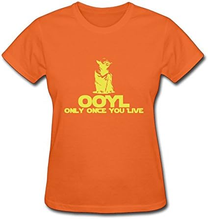 WSB Women's Tee Vintage KCCO STARWARS Yoda OOYL Funny Custom Tshirts Orange Size XL