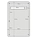IKN 1Ply Silver Mirror ST Pickguard Backplate Set for 3 Single Coil Pickups-11 Hole, come with Pickguard Screws