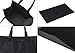 NZ home XL Reusable Grocery Shopping Bags, Heavy Duty Shopping Tote, Stands Upright, Foldable, Washable (Black 5 Pack)