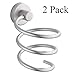 MelonBoat Hair Blow Dryer Holder, Wall Mount Spiral Blower Stand 2 Pack