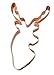 Deer Hunters Trophy Buck Copper Cookie Cutter 4.75 Inch Handcrafted in USA