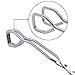HINMAY Scissor Cooking Tongs 11-Inch Stainless Steel Wire Tongs Kitchen Scissor Tongs, Set of 2