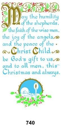 10 Religious Christmas Cards CP740
