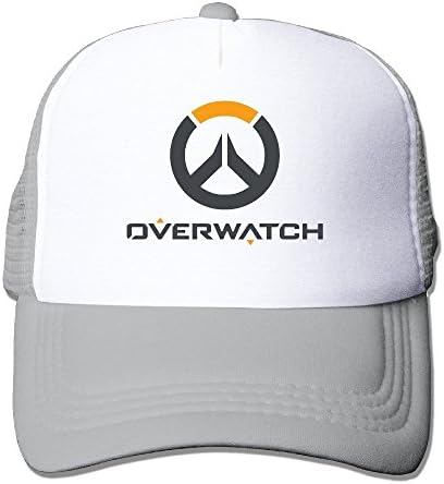 Feruch Overwatch Multiplayer Logo Breathable Mesh Hat Ash