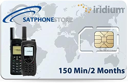 SatPhoneStore Iridium Prepaid 150 Minute Sim Card Ready for Easy Online Activation