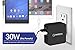 Tenergy 30W 2-Port Adaptive Fast USB Wall Charger Qualcomm Quick Charge 2.0 & Smart Detect - Galaxy S6 / Edge / Plus, Note 5 / 4, LG G4, HTC One M8 / M9, Nexus 6, iPad, iPhone & More (BLACK)
