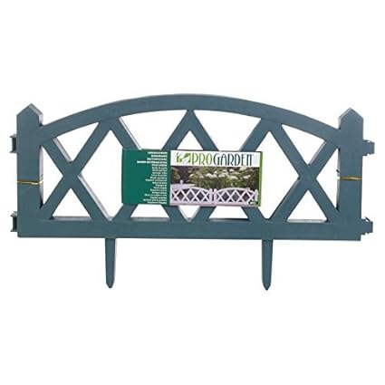 Flexibel Garten Rasen Rändung Gras Teich Zaun Posten Rand Plastik Wand - Grün, Set of 4