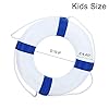 Foam-Swim-Rings-Swimming-Pool-Life-Ring-Buoy-with-Perimeter-Rope-for-Kids-Blue