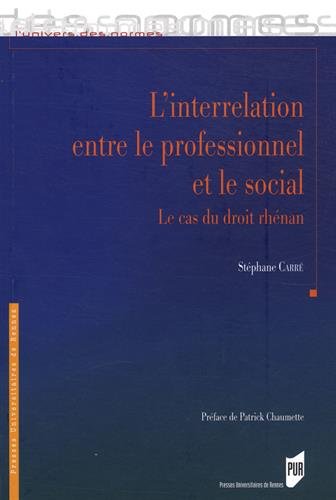 L' interrelation entre le professionnel et le social