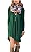 DEARCASE Long Sleeve T-Shirt Dress for Women Dark Green X-Large V-Neck Spring Casual Loose Fall Winter Irregular Hem Wedding Guest Jersey Flowy Swing Sweater Tunic Short Dresses