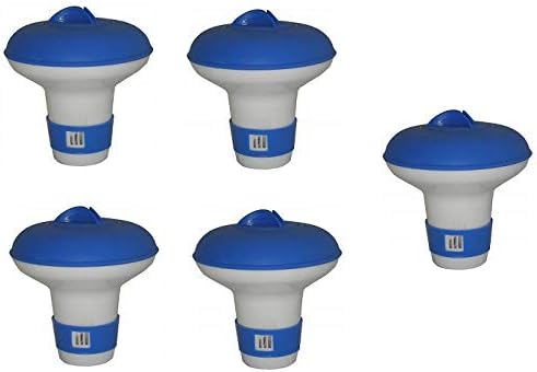 Jed Pool Tools Inc 10-451 Mini Floating Chlorine and Bromine Di, Dispenser (Fіvе Расk)