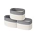 UBBCARE Set of 3 Cotton Rope Storage Baskets for shelves-15 in x 10 in x 9 in, Foldable Woven Storage Basket for Organizing,Decorative Cube Storage Bins with handles for Living Room