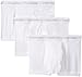 Calvin Klein Men's 3-Pack Cotton Classics Trunk, White, Large