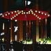 Chasgo 104 LEDs Battey Powered Patio Umbrella Lights Waterproof Outdoor Lighting, Warm White 8 Lighting Modes LED String Lights with Remote for Patio Umbrella Decor