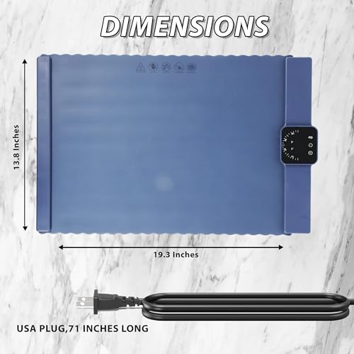 ACRILYX Food Warming Mat for Food - Electric Warming Tray for Buffets & Parties, Rollable Silicone Heating Mat, Warming Mat for Food with Adjustable Temperature, Auto Shut-Off, Portable & Foldable