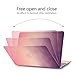 Macbook 12 Inch Case,Dowswin 3 in 1 Rainbow Color Soft-touch Hard Case & Silicone Keyboard Cover & Screen Protection Film for Apple Macbook Retina 12.1