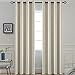 Yakamok Room Darkening Thermal Insulated Light Blocking Blackout Curtains, 2 tie Backs Included(52Wx84L,Light Beige,2 Panels)