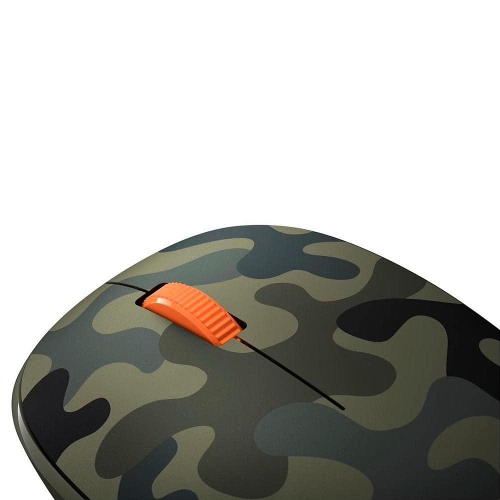 Microsoft Bluetooth Mouse - Forest Camo. Compact, Comfortable Design, Right/Left Hand Use, 3-Buttons, Wireless Bluetooth Mouse for PC/Laptop/Desktop, Works with for Mac/Windows Computers