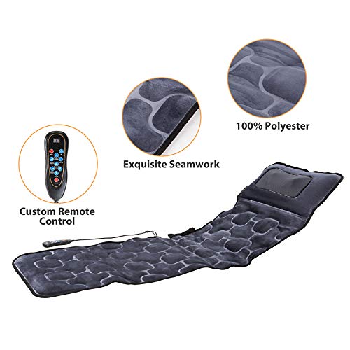 VONOYA Full Body Massage Mat with Heating Pads, 9 Speed Massage Pad for