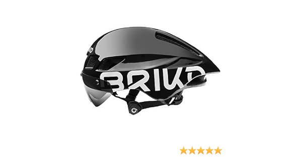 Briko Cronometro Casco, Adultos Unisex, Shiny Black, One Size : Amazon.es:  Deportes y aire libre