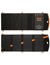 kogalla 22 W, 10.000 mAh, 2 puertos USB banco de almacenamiento con poca luz solar optimización